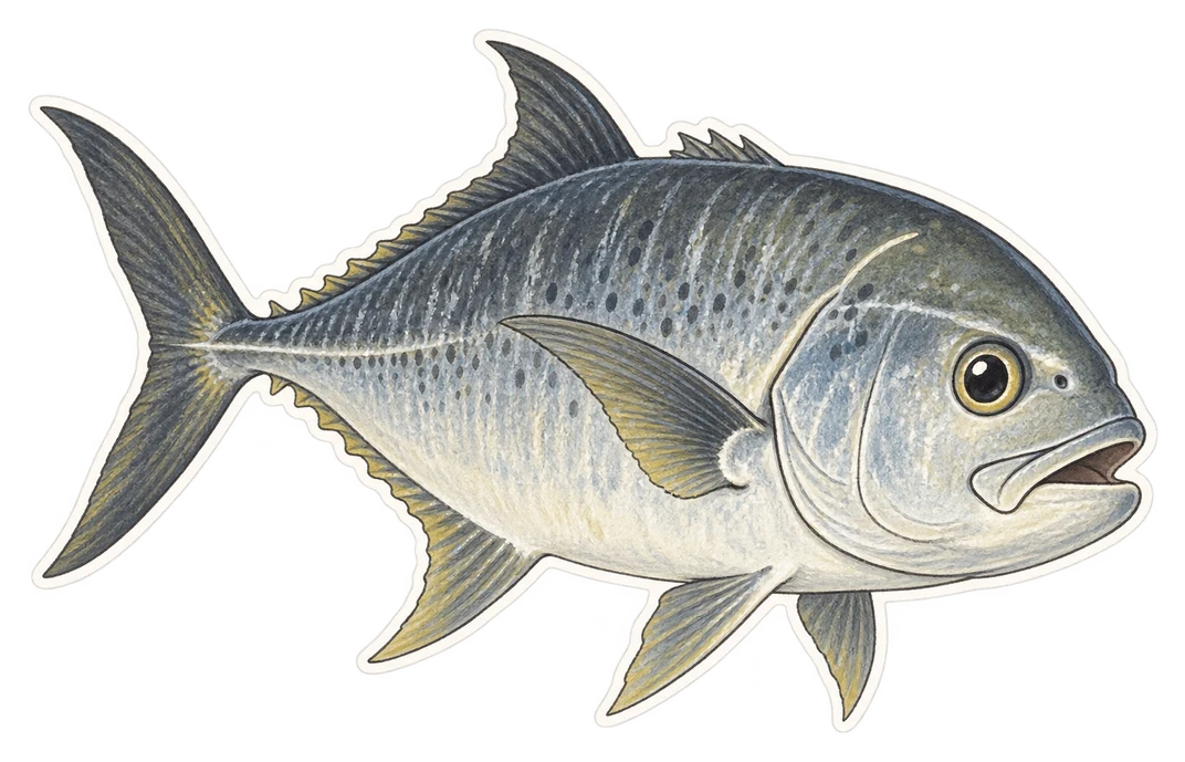 La carangue à grosse tête (Caranx ignobilis)