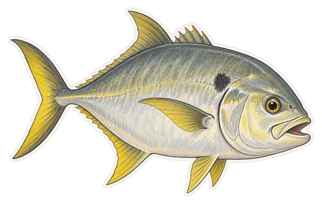 La carangue crevalle (Caranx hippos)