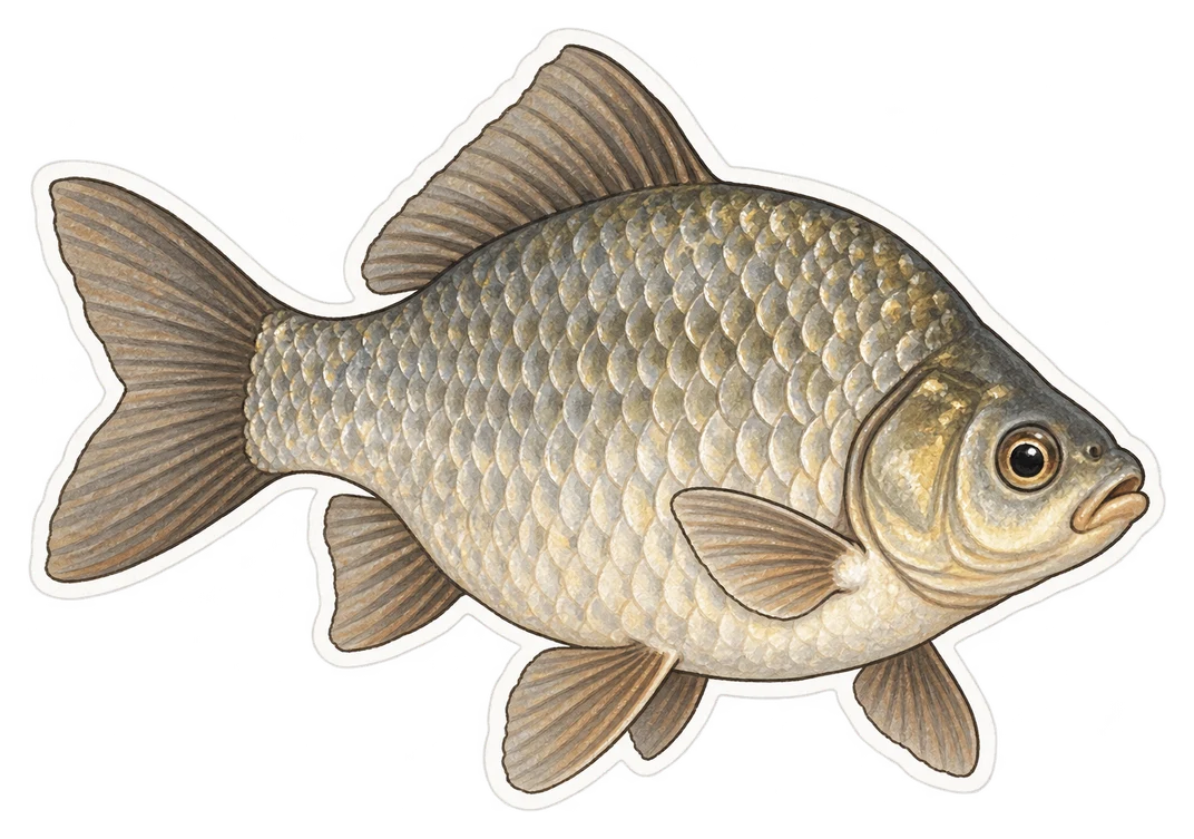 Le carassin argenté (Carassius gibelio)