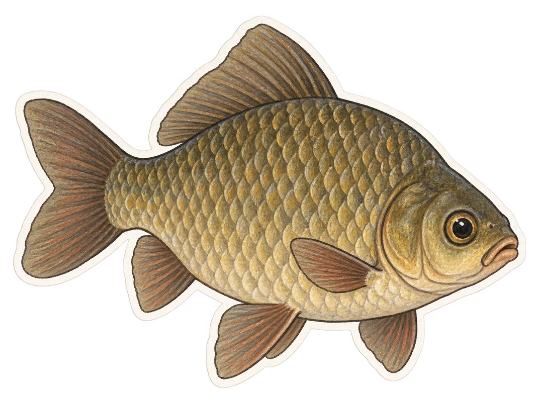 Le carassin commun (Carassius carassius)