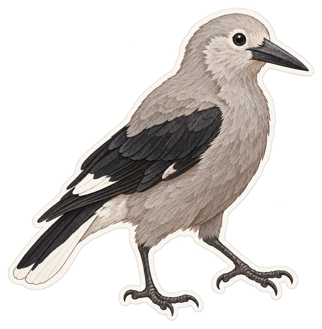 Le cassenoix d'Amérique (Nucifraga columbiana)