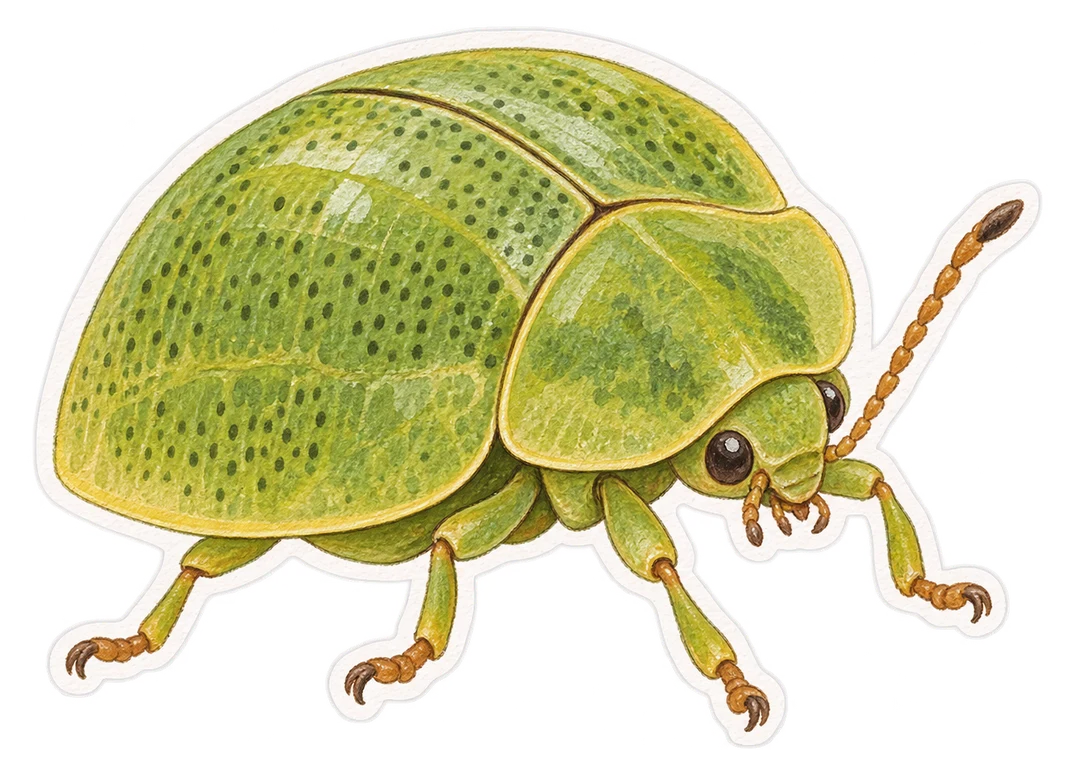 La casside verte (Cassida viridis)