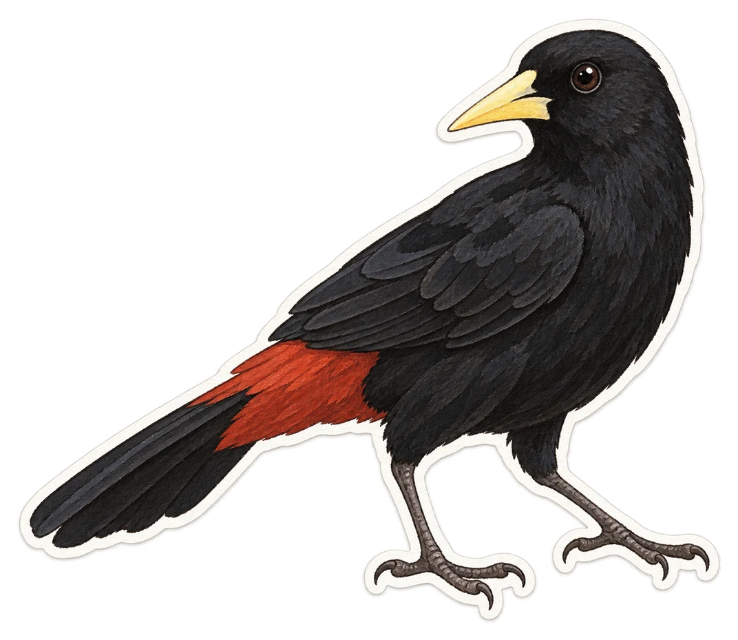 Le cassique cul-rouge (Cacicus haemorrhous)