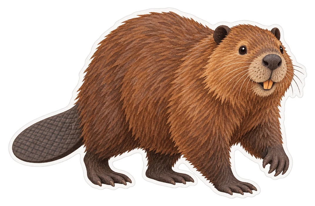 Le castor du Canada (Castor canadensis)