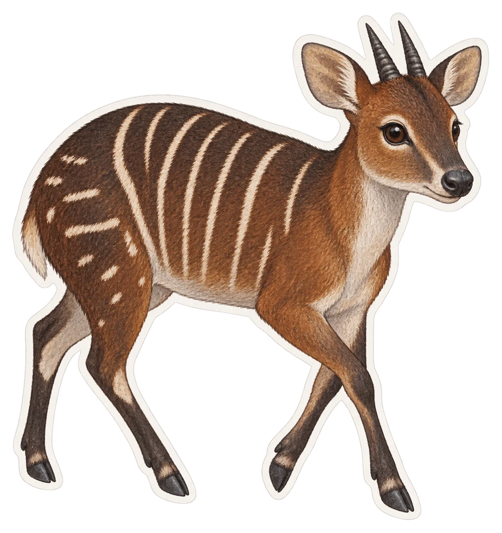 Le céphalophe zébré (Cephalophula zebra)