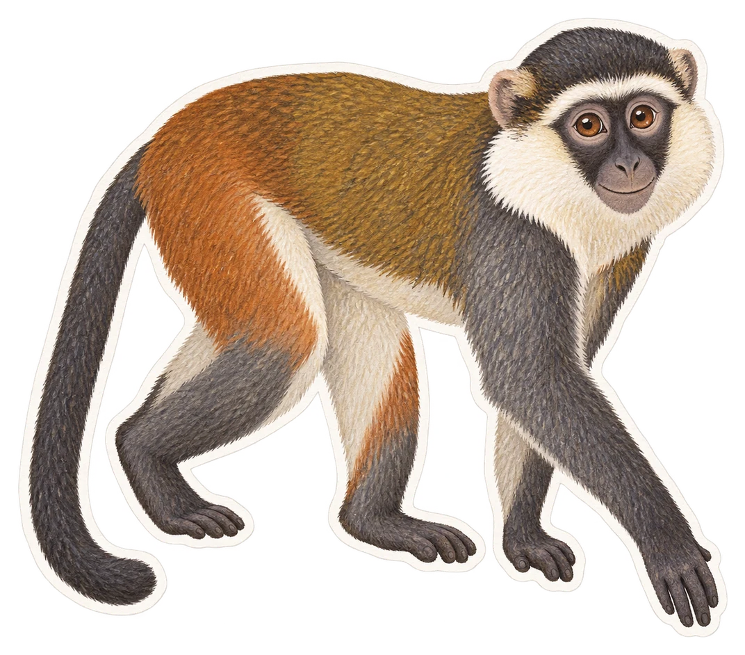 Le cercopithèque de Hamlyn (Cercopithecus hamlyni)