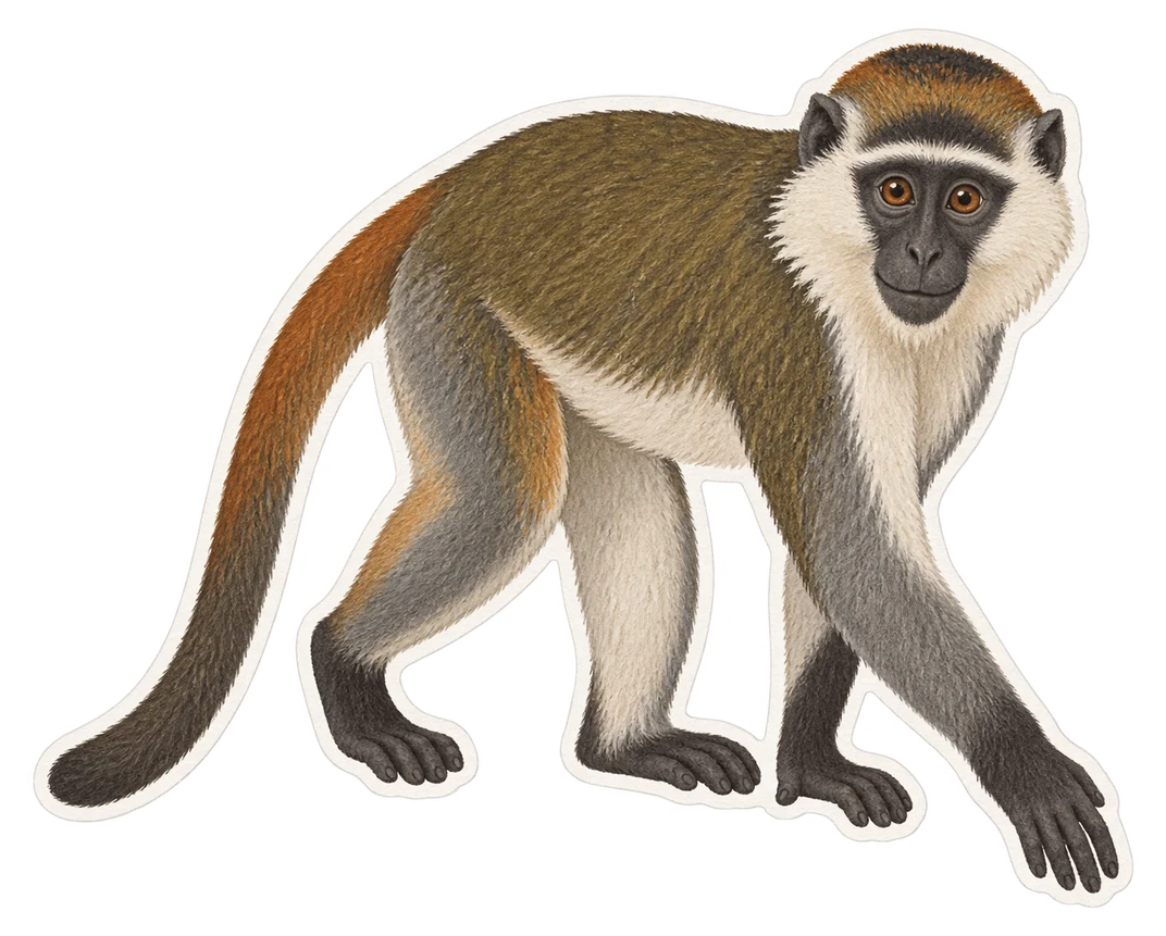 Le cercopithèque de Wolf (Cercopithecus wolfi)