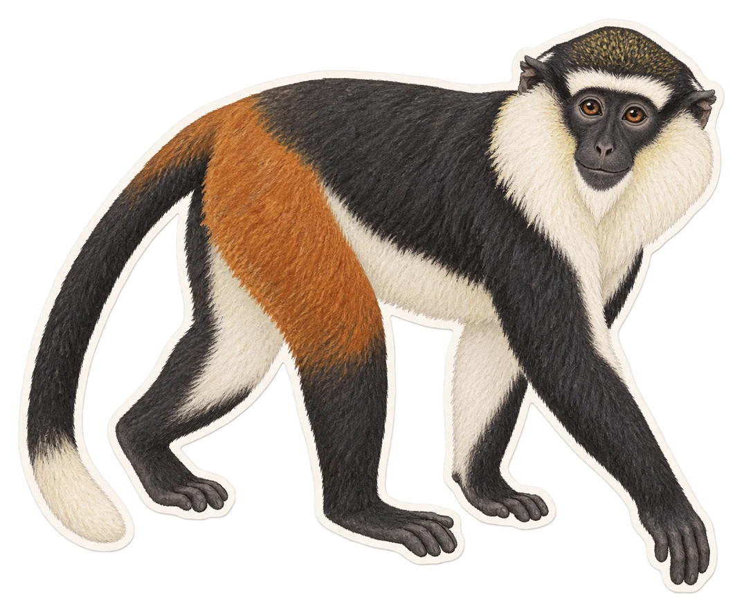 Le cercopithèque roloway (Cercopithecus roloway)