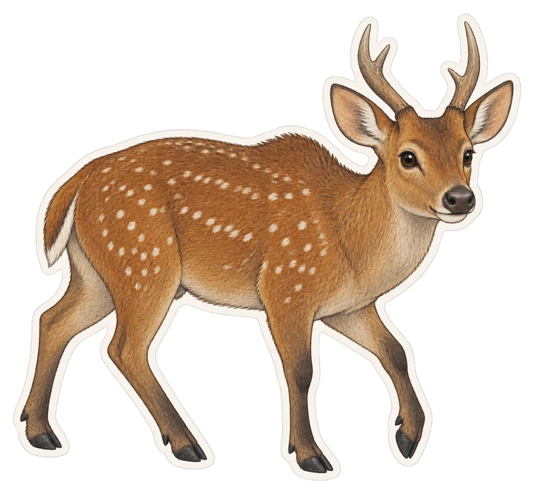 Le cerf-cochon indien (Axis porcinus)