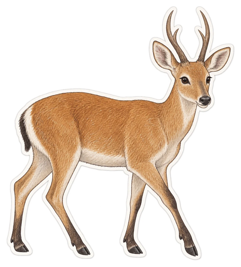 Le cerf des pampas (Ozotoceros bezoarticus)