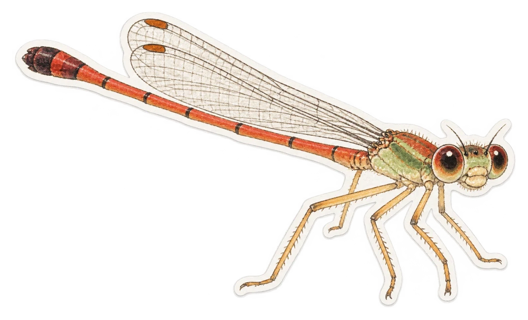 Le cériagrion délicat (Ceriagrion tenellum)