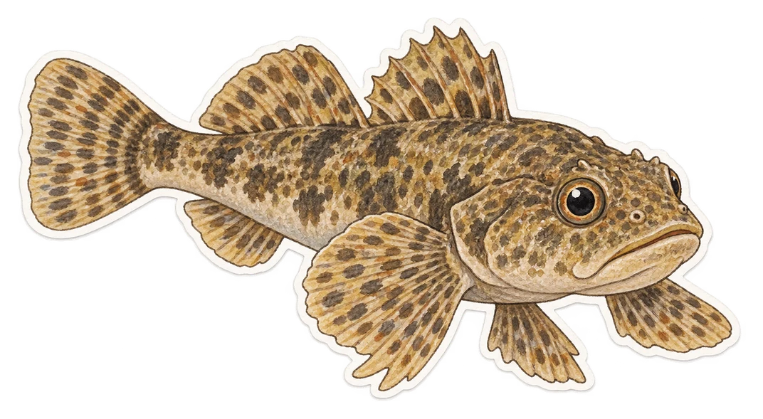 Le chabot commun (Cottus gobio)