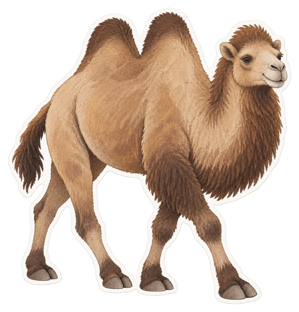 Le chameau sauvage de Tartarie (Camelus ferus)