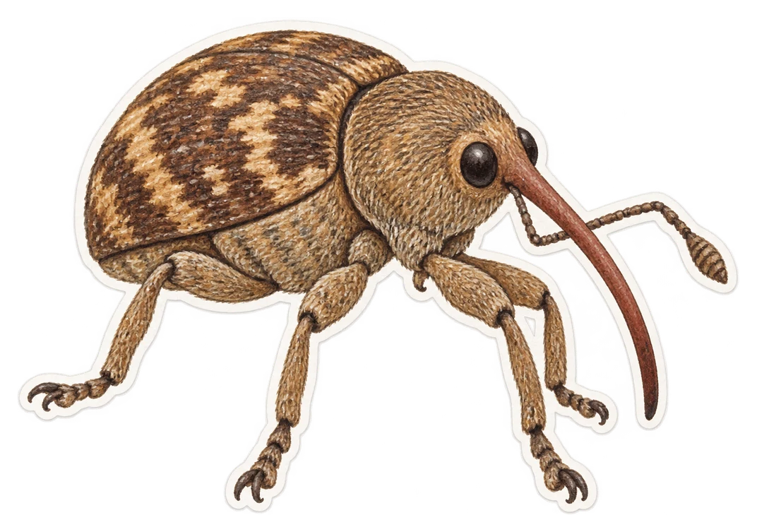 Le balanin des châtaignes (Curculio elephas)