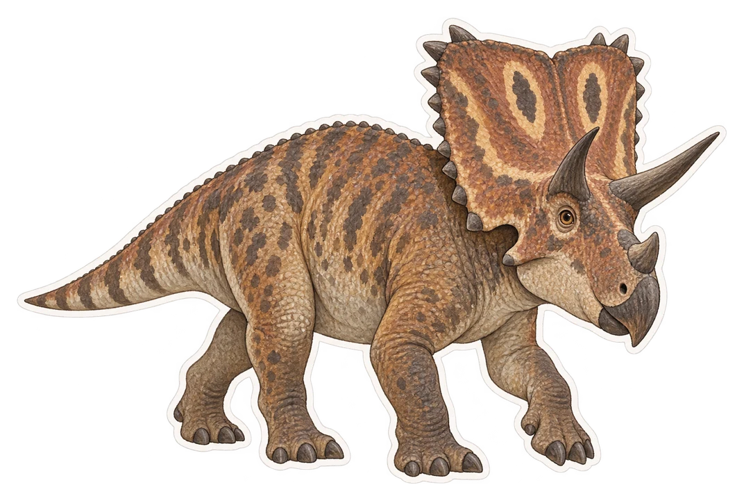 Le chasmosaurus (Chasmosaurus belli)