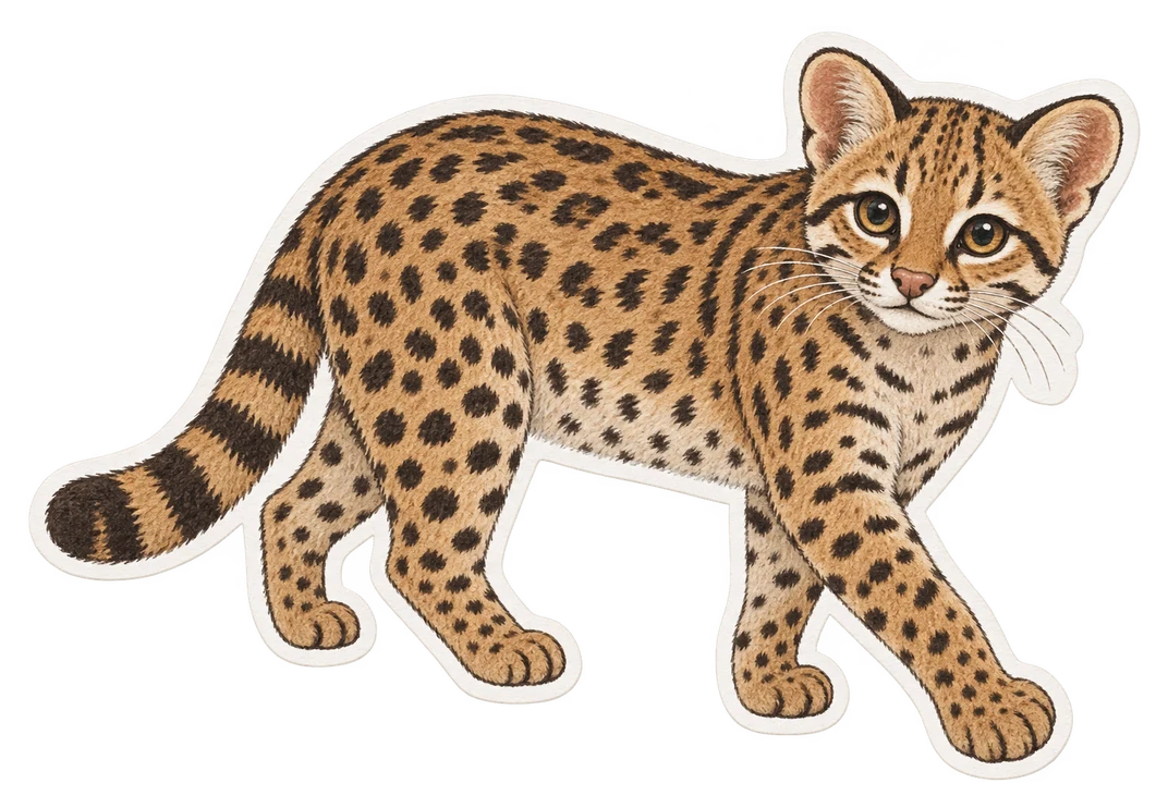 Le chat du Pantanal (Leopardus braccatus)
