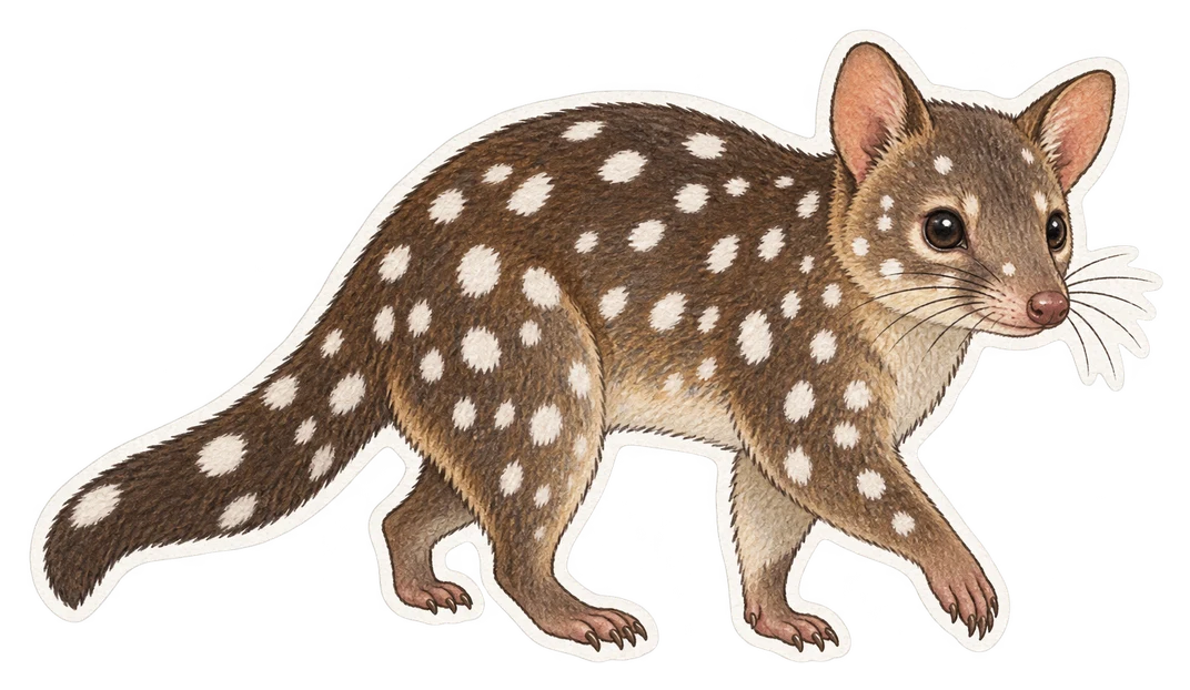 Le chat marsupial de Geoffroy (Dasyurus geoffroii)