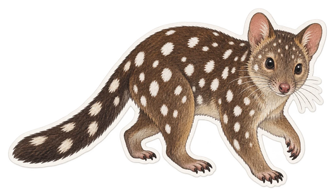Le chat marsupial du nord (Dasyurus hallucatus)