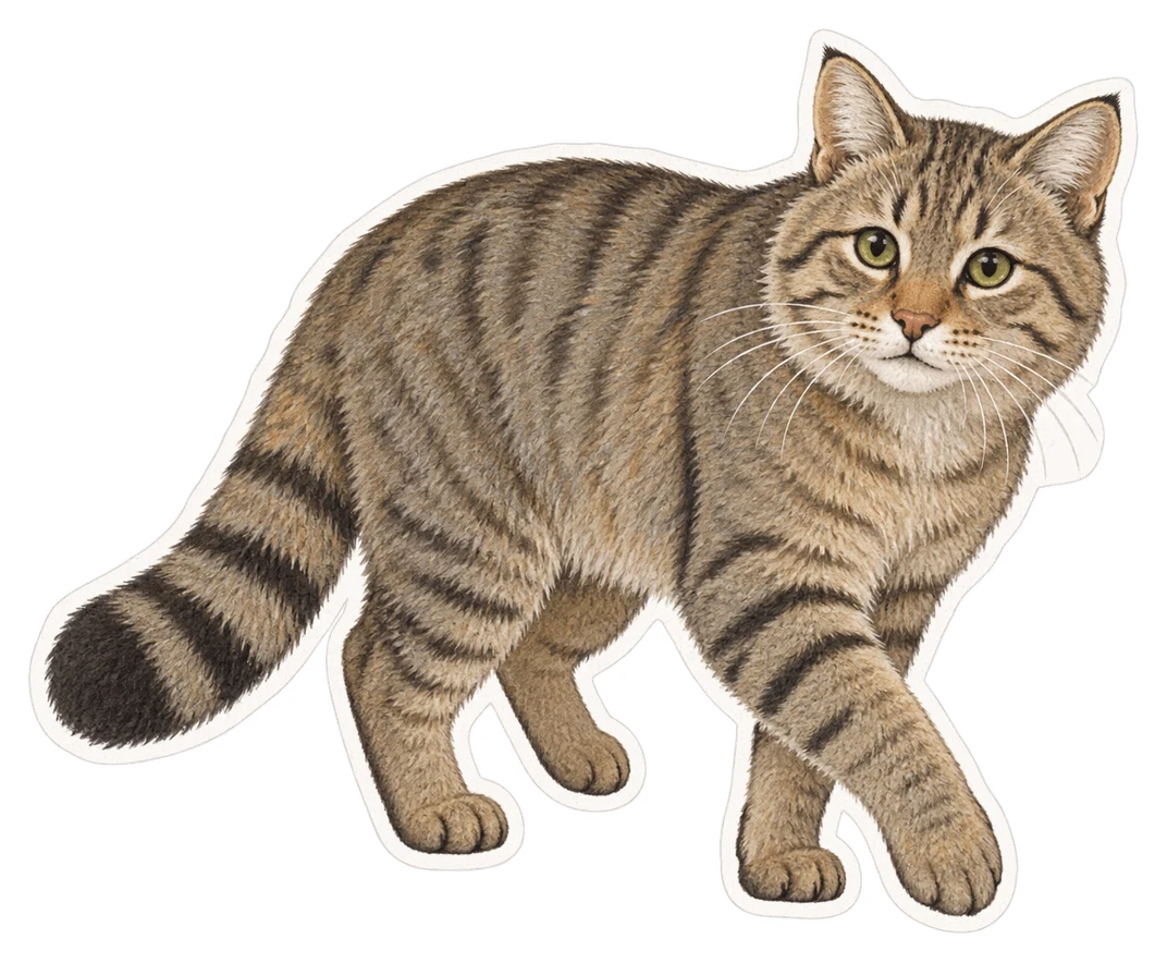Le chat sauvage (Felis silvestris)
