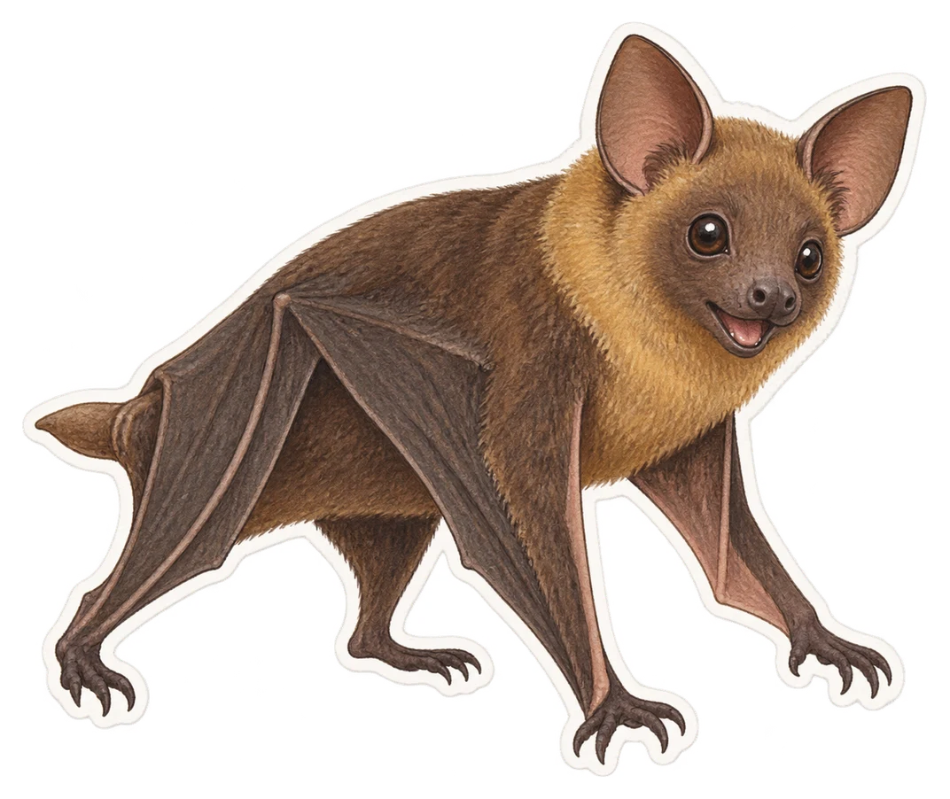 La chauve-souris à queue en fourreau des Seychelles (Coleura seychellensis)