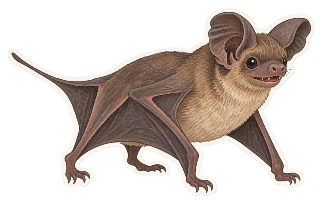 La chauve-souris à queue libre du Brésil (Tadarida brasiliensis)
