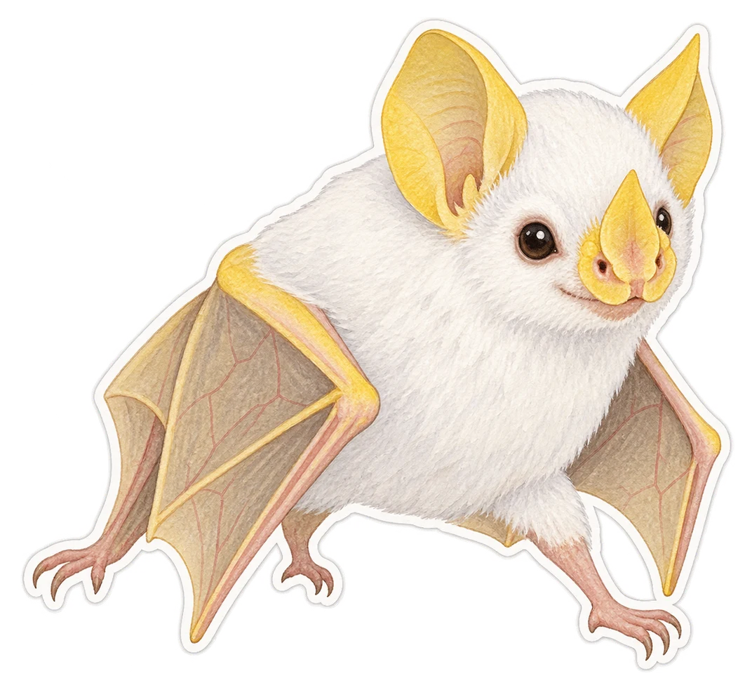 La chauve-souris blanche hondurienne (Ectophylla alba)