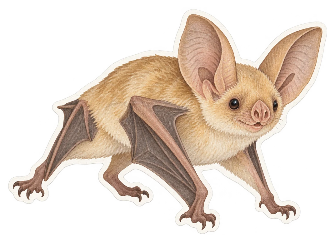 La chauve-souris blonde (Antrozous pallidus)