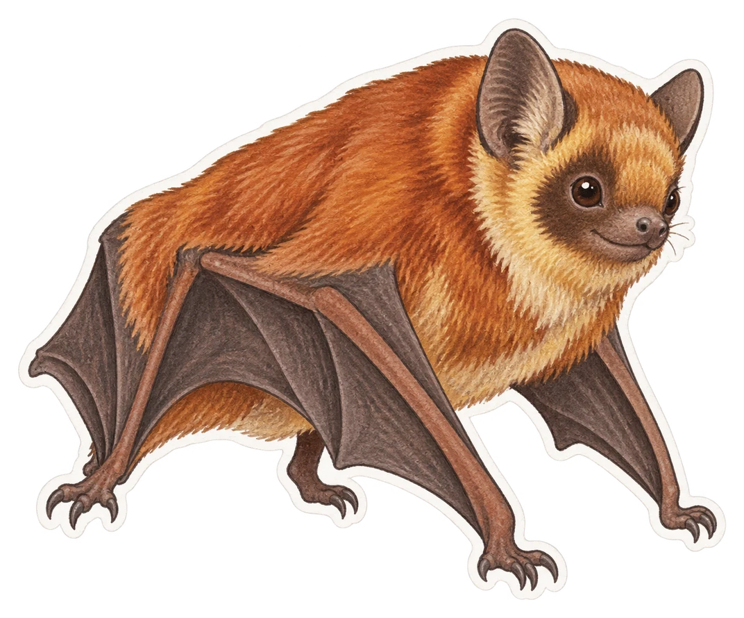 La chauve-souris rousse (Lasiurus borealis)
