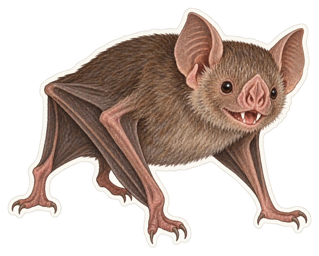 La chauve-souris vampire commune (Desmodus rotundus)