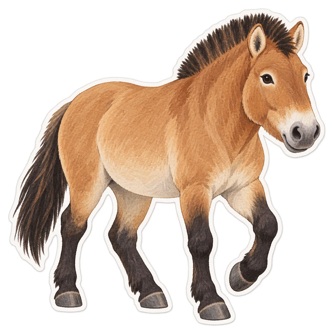 Le cheval de Przewalski (Equus ferus przewalskii)