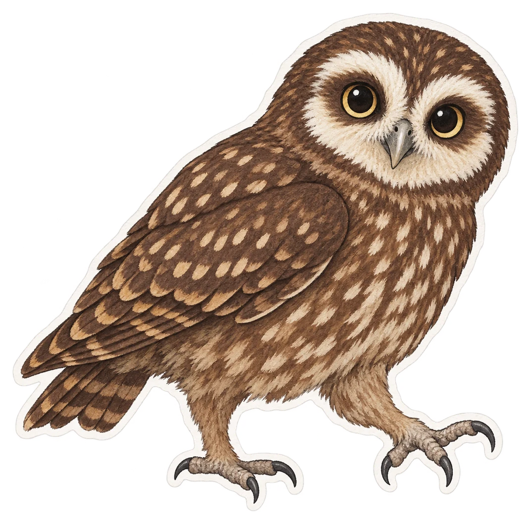 La ninoxe rieuse (Ninox albifacies)