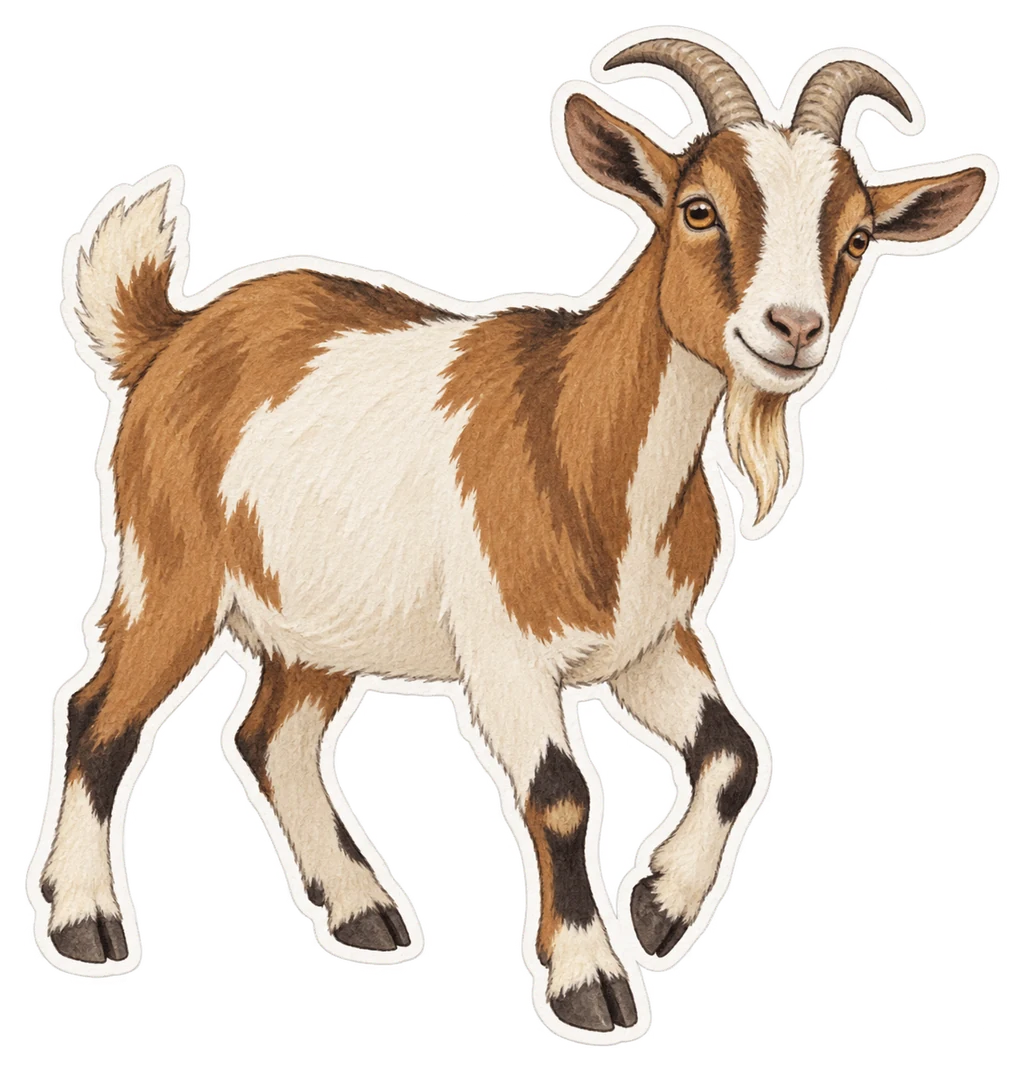 La chèvre domestique (Capra hircus)