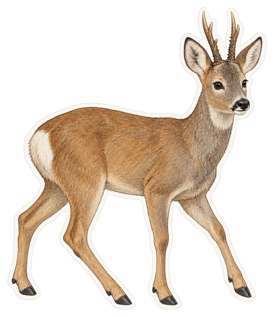Le chevreuil de Sibérie (Capreolus pygargus)