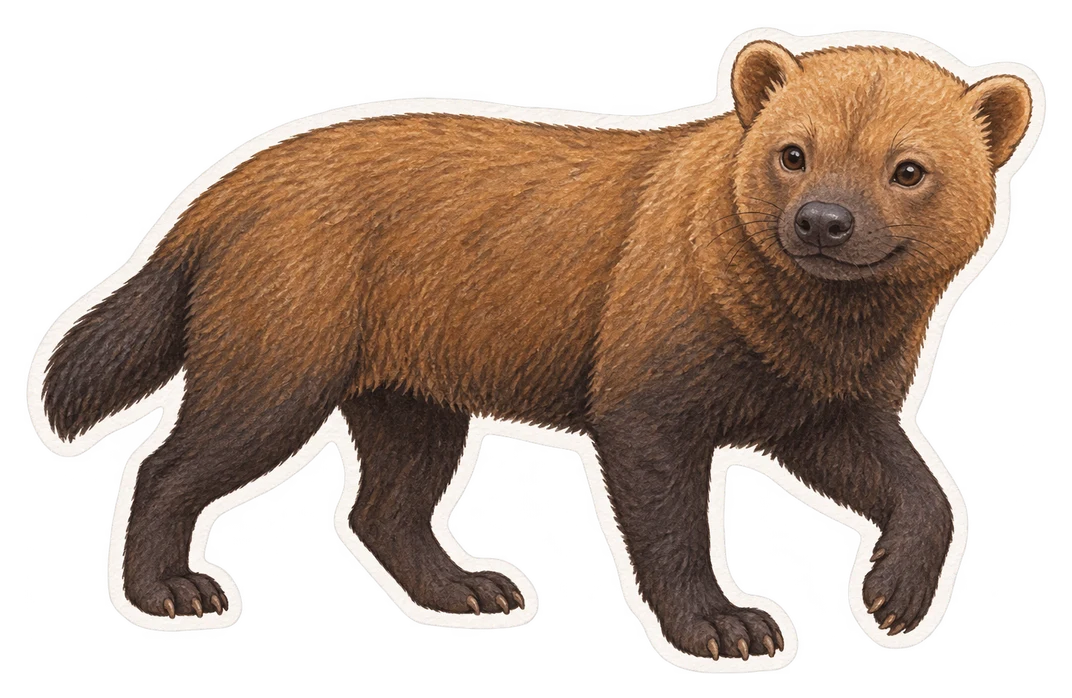 Le chien des buissons (Speothos venaticus)