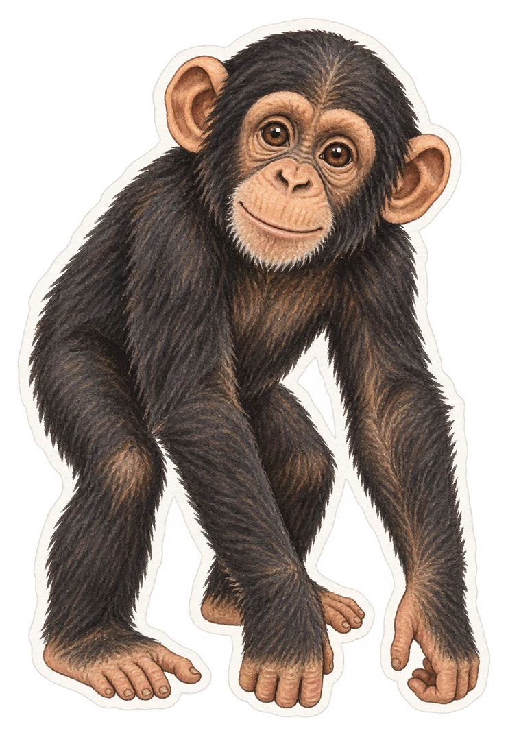 Le petit du chimpanzé