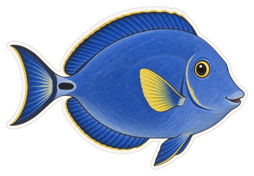 Le chirurgien bleu (Acanthurus coeruleus)