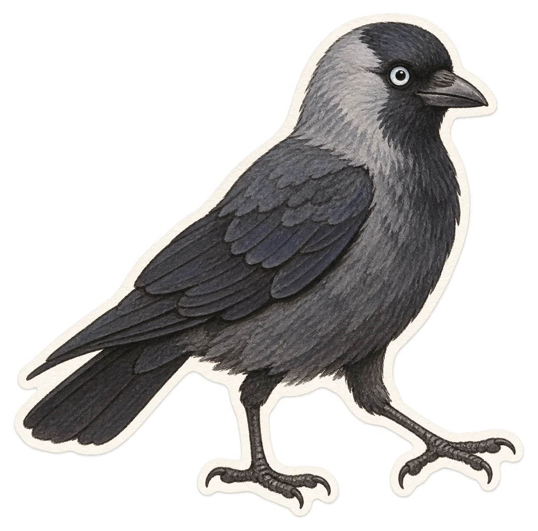 Le choucas des tours (Coloeus monedula)