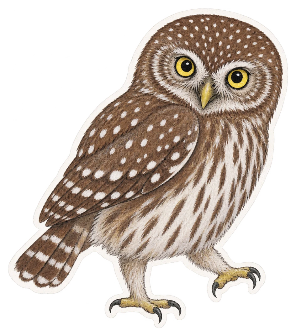 La chevêchette d'Europe (Glaucidium passerinum)
