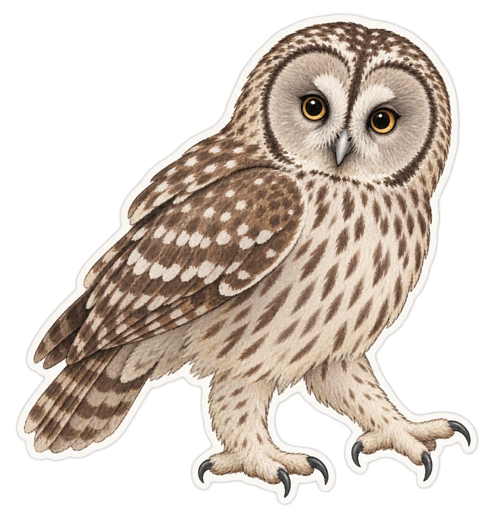 La chouette de l’Himalaya (Strix nivicolum)