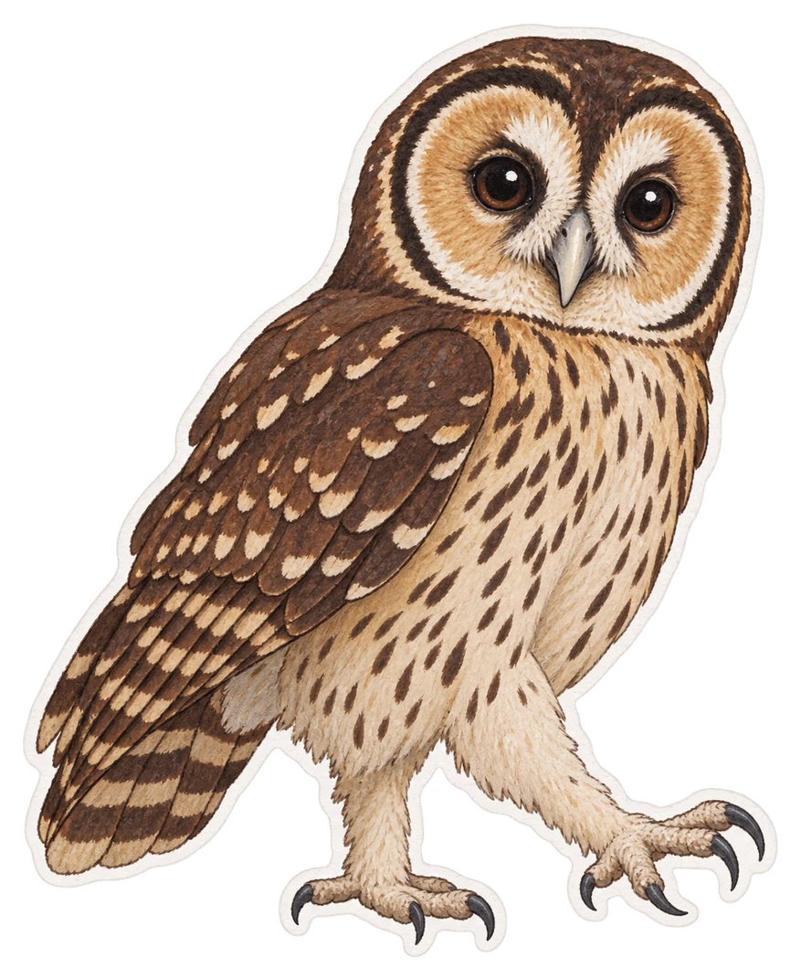 La chouette des pagodes (Strix seloputo)