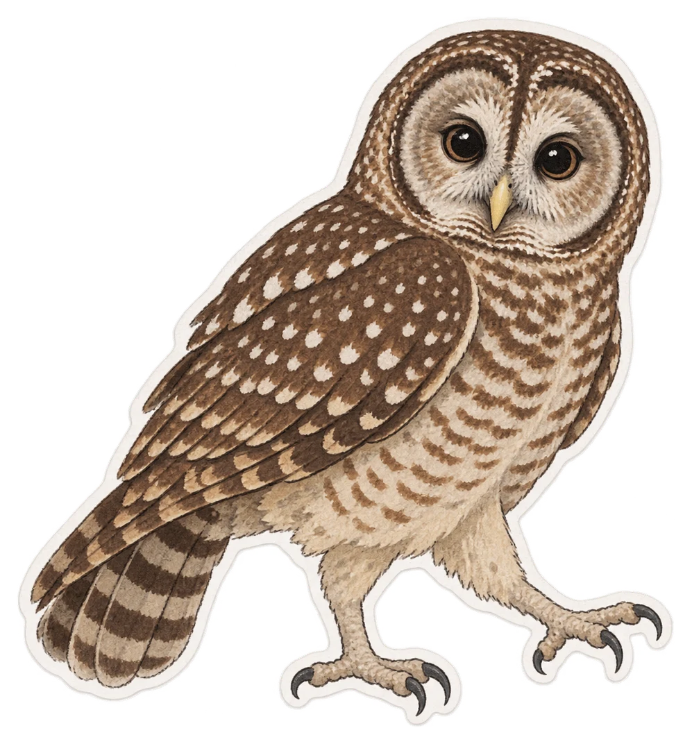La chouette du Mexique (Strix sartorii)