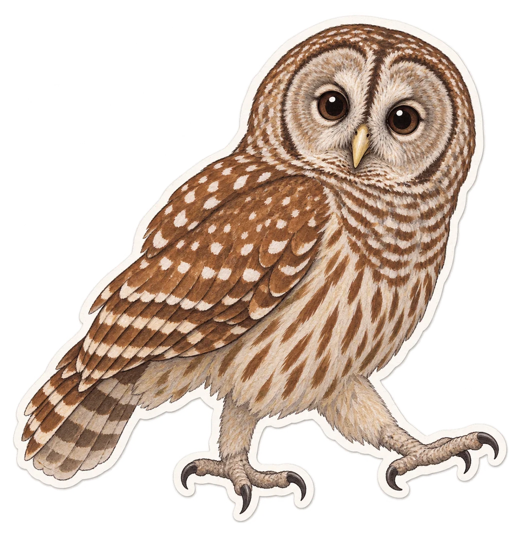 La chouette fauve (Strix fulvescens)