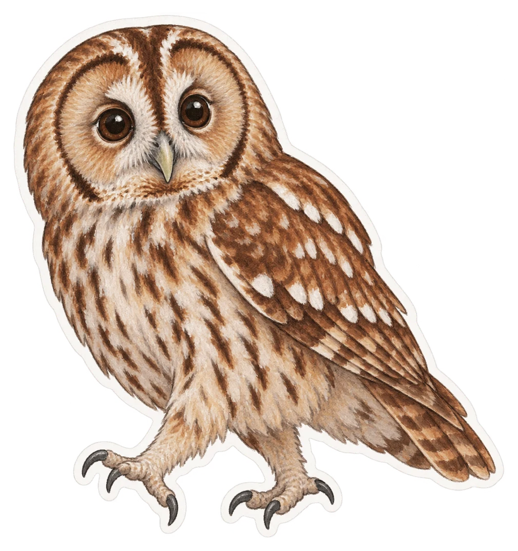 La chouette hulotte (Strix aluco)