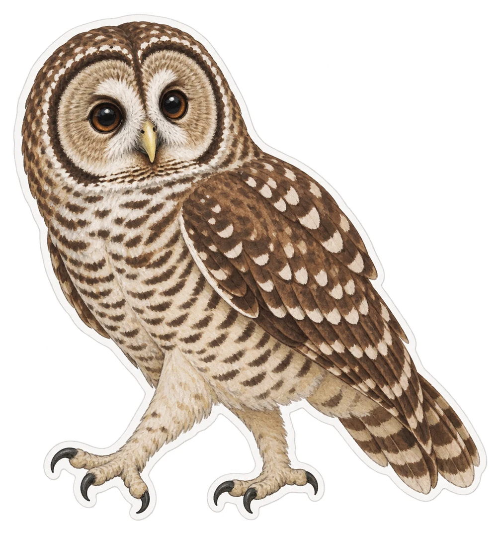 La chouette leptogramme (Strix leptogrammica)