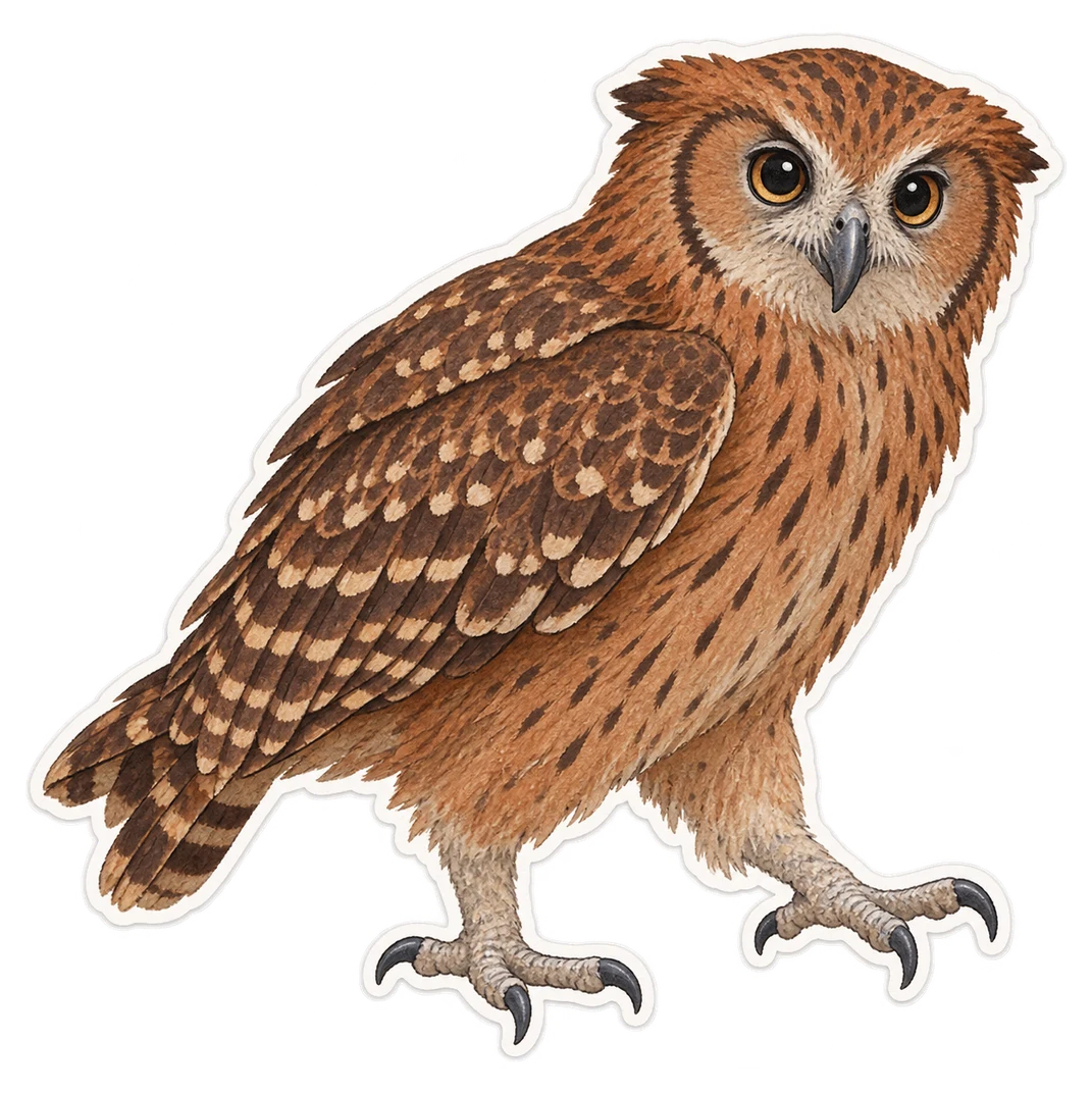 La chouette-pêcheuse rousse (Scotopelia ussheri)