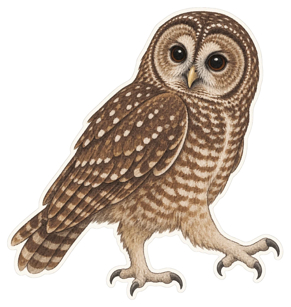 La chouette tachetée (Strix occidentalis)