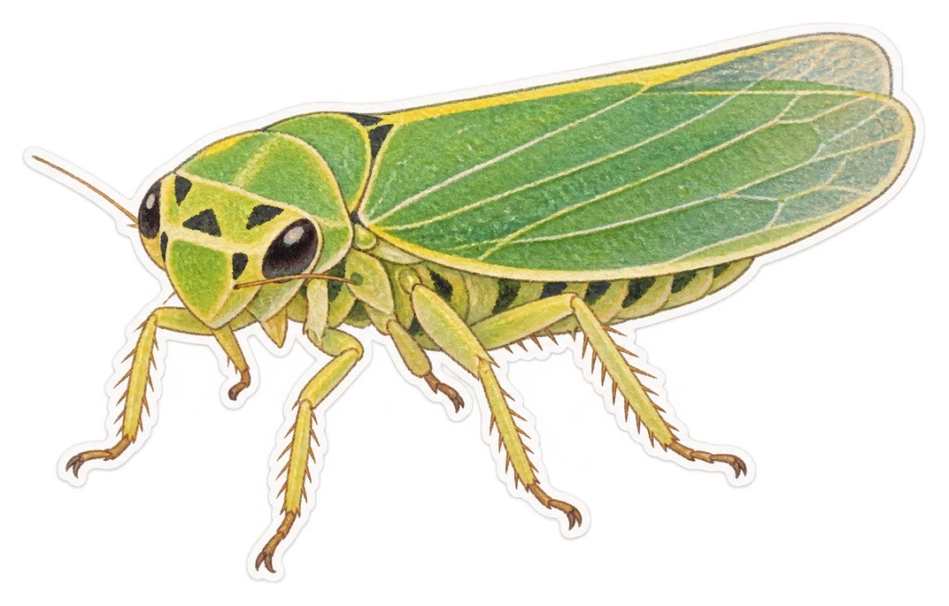 La cicadelle verte (Cicadella viridis)
