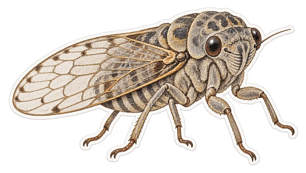 La cigale grise (Cicada orni)