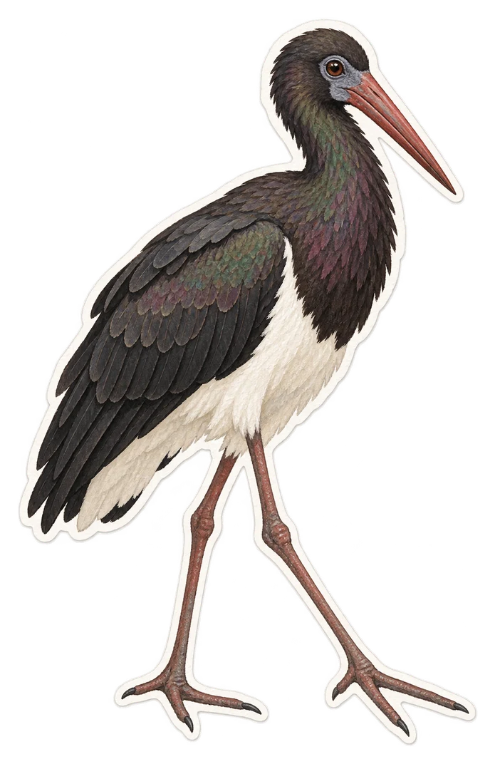 La cigogne d'Abdim (Ciconia abdimii)