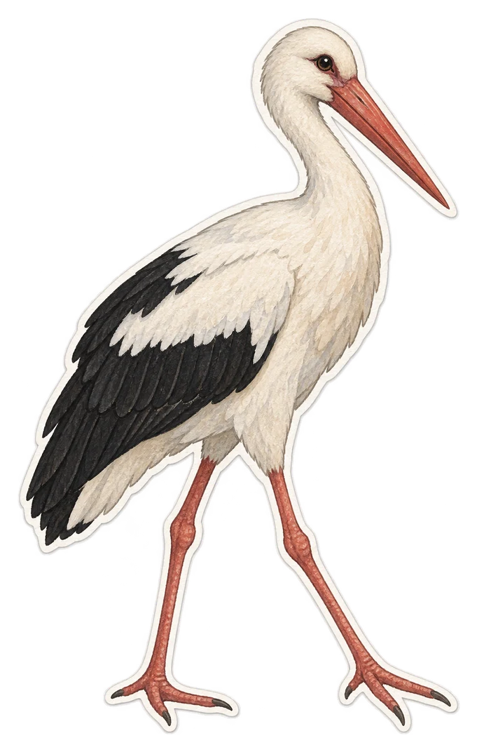 La cigogne maguari (Ciconia maguari)